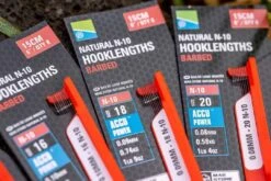 Natural N-10 Hooklenghts Barbed 6” -Aanbiedingen Hengelsport Winkel preston innovations natural n 10 hooklenghts barbe 2