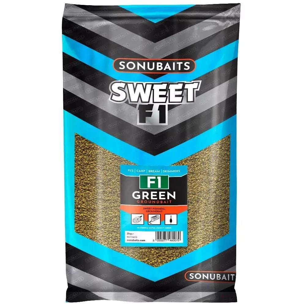 Sonubaits F1 Green Sweet Fishmeal Groundbait 1 Sonubaits F1 Green Sweet Fishmeal Groundbait